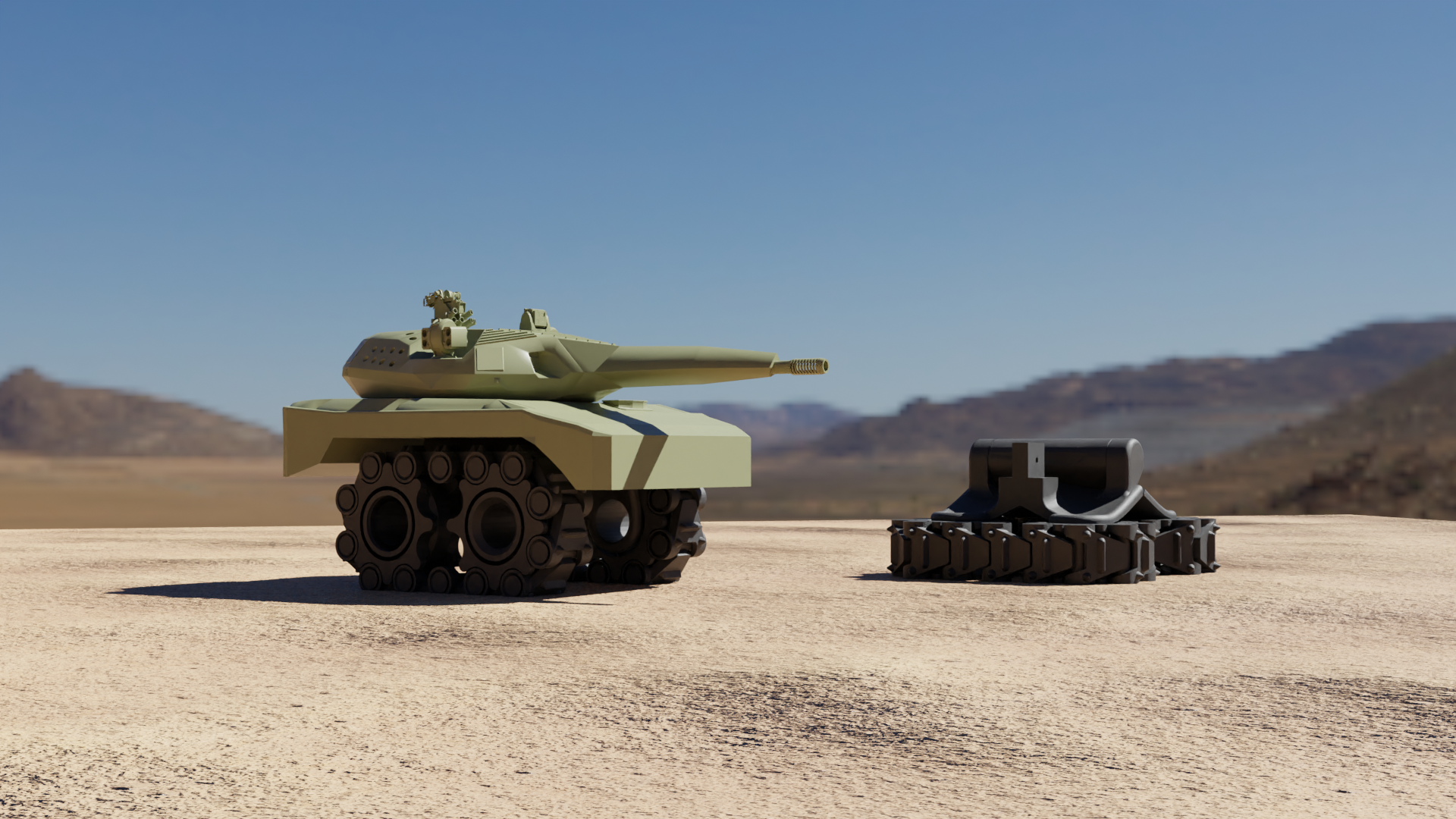 Toy tank with print-in-place tracks attachment von braga3dprint ...