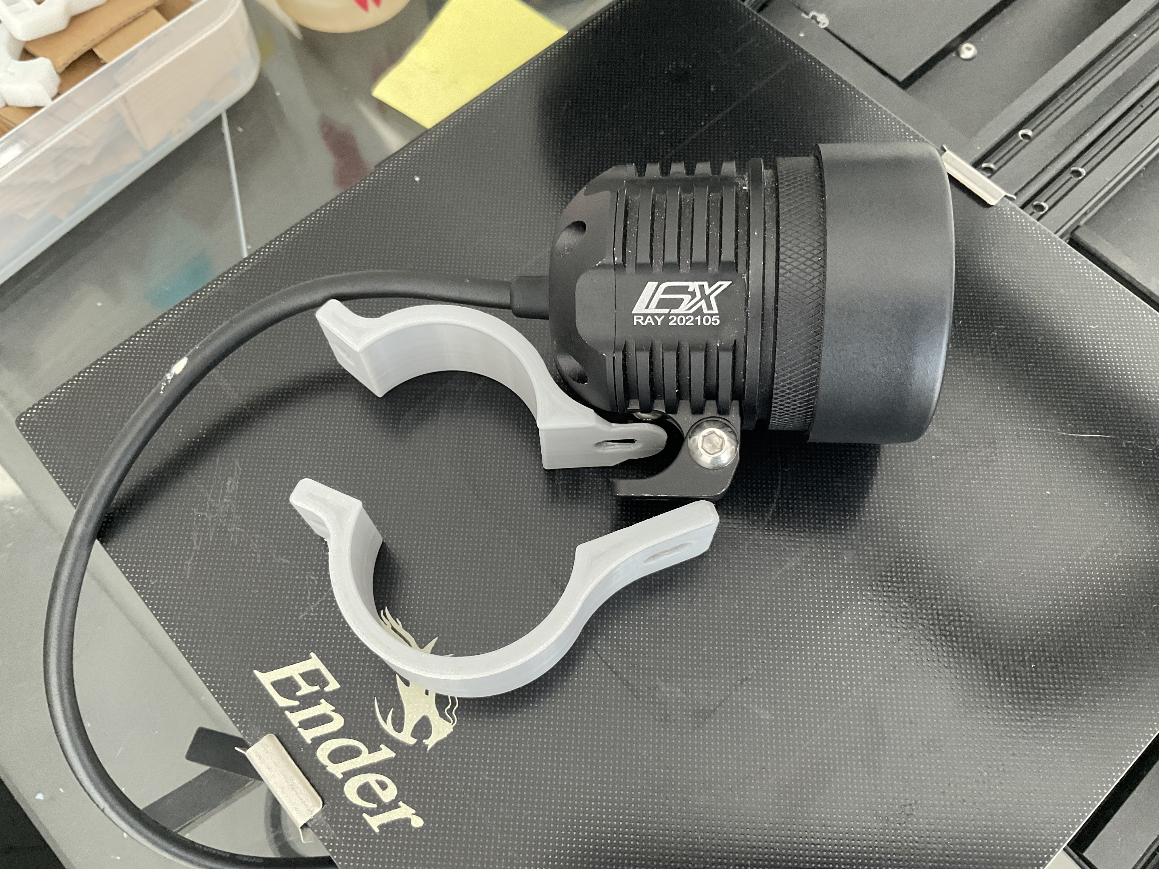 Fog light bracket motorcycle