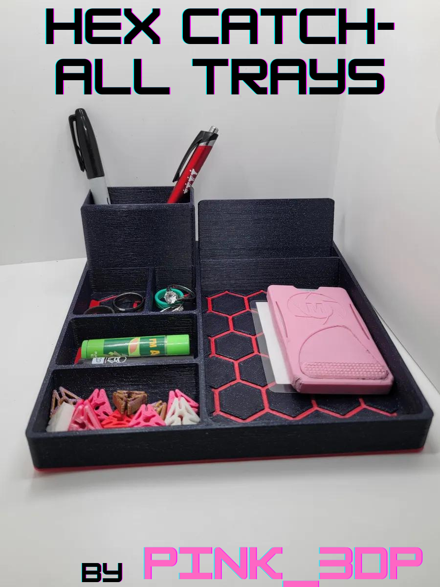 Hex catch-all trays
