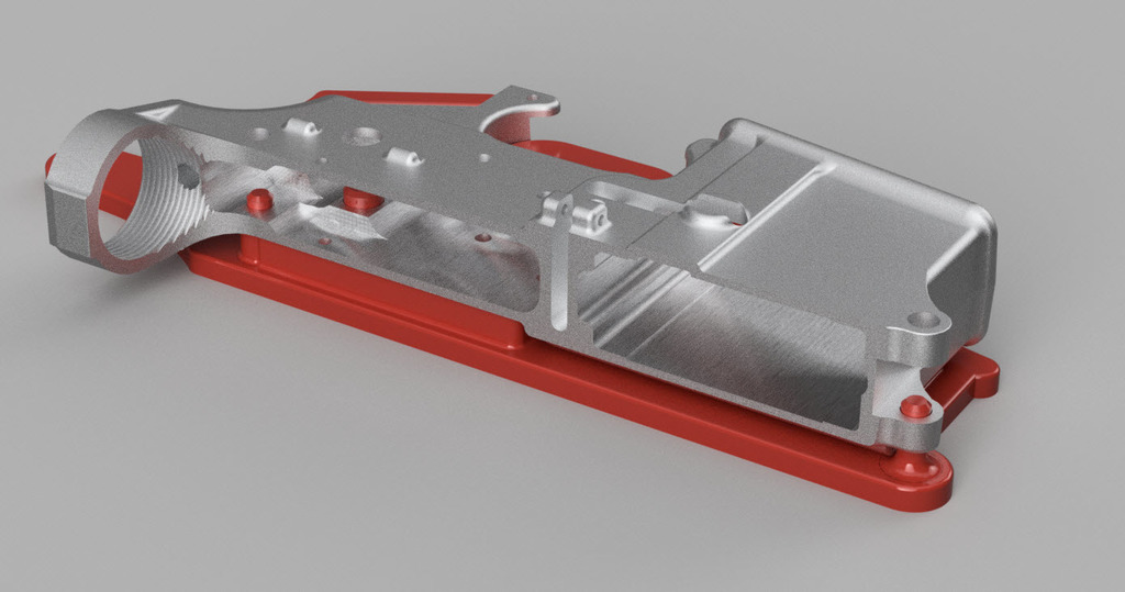 AR15 Receiver Engraving Jig for XCarve CNC by Pyrex Download free