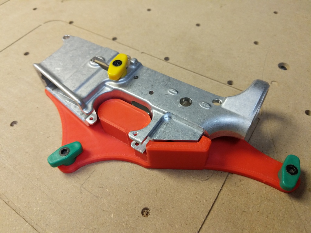 AR15 Receiver Engraving Jig for XCarve CNC by Pyrex Download free