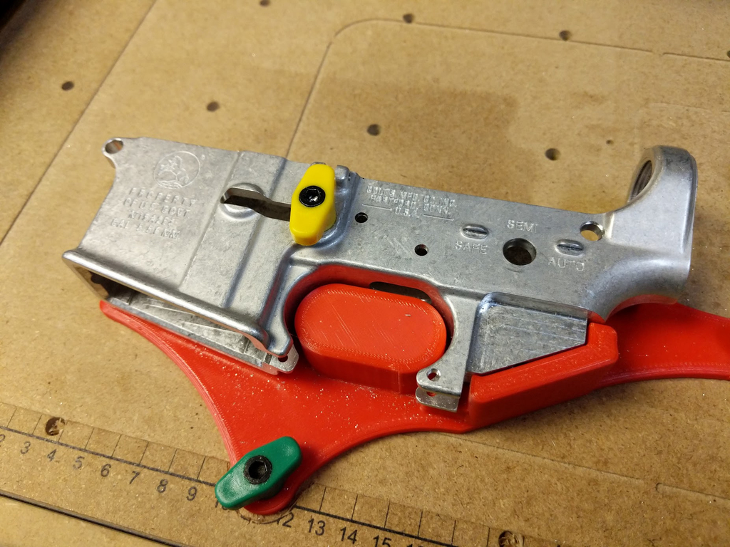 AR15 Receiver Engraving Jig for XCarve CNC by Pyrex Download free