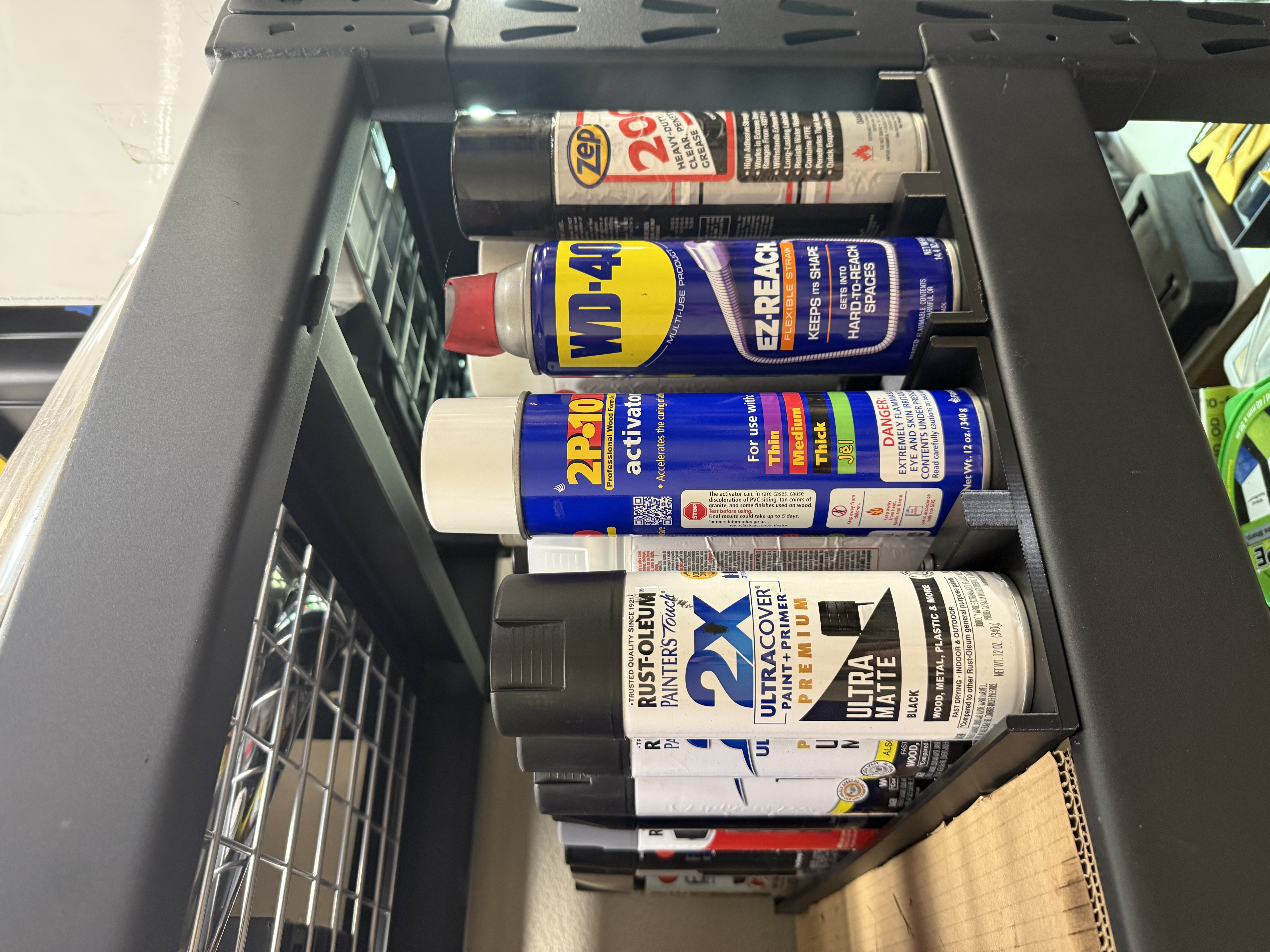 9 Aerosol Can Holder for Costco Rack
