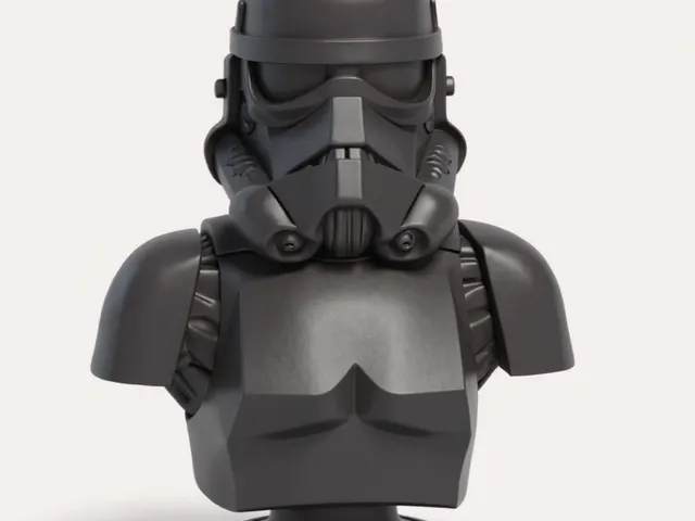 Realistic bust of a Stormtrooper