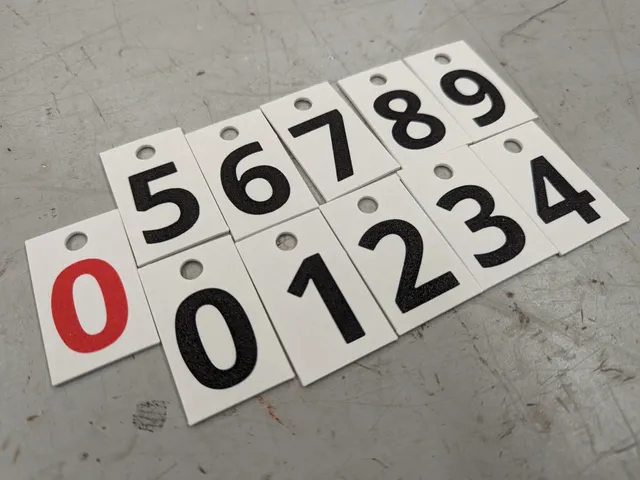 Multicolor Robot attack safety counter sign with tags
