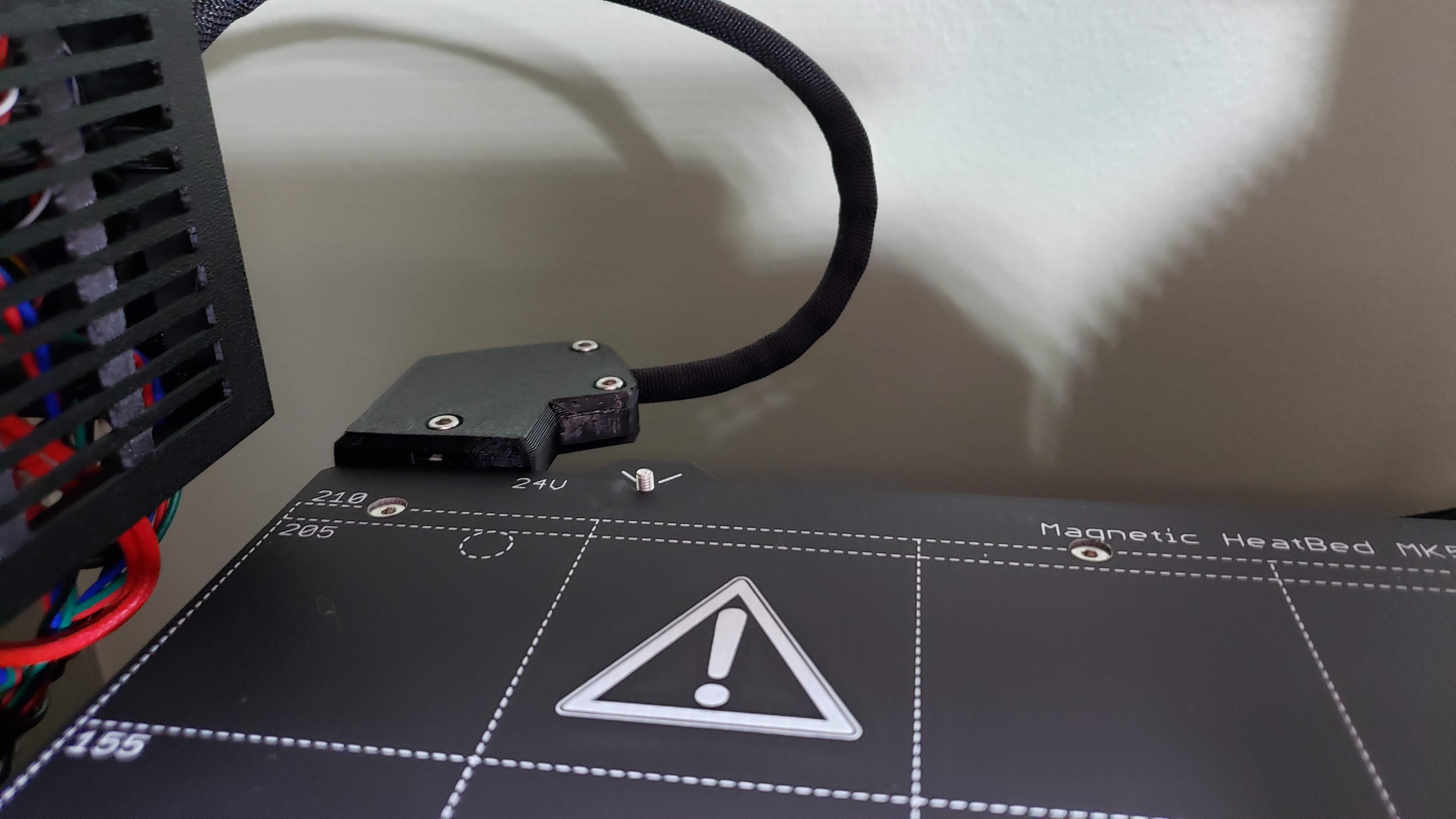 60 degrees heater bed cable cover