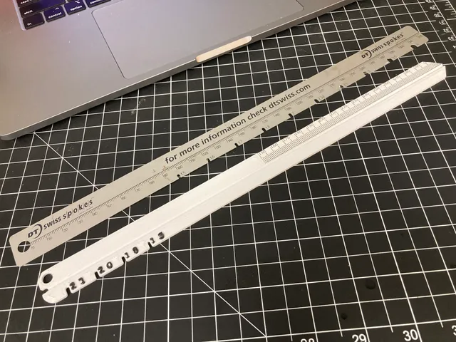 Bicycle spoke ruler