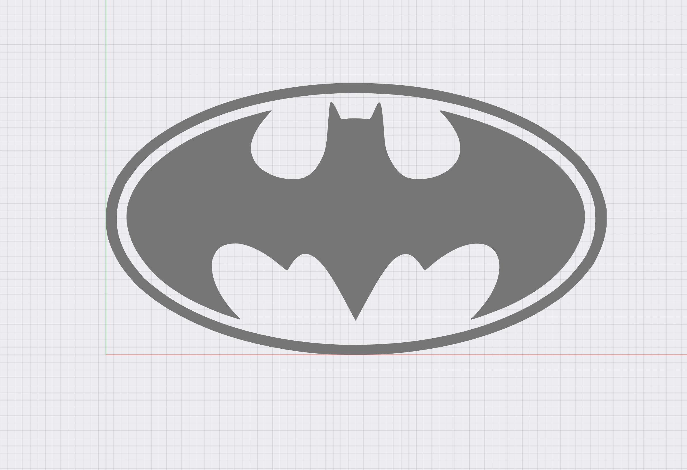 Miniatura 2 do modelo 3D Batman Logo