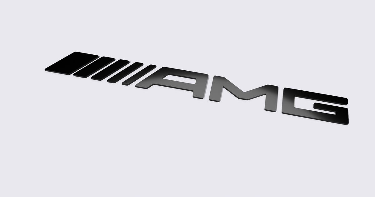 Mercedes AMG Logo por ToxicMaxi  Descargar modelo STL gratuito