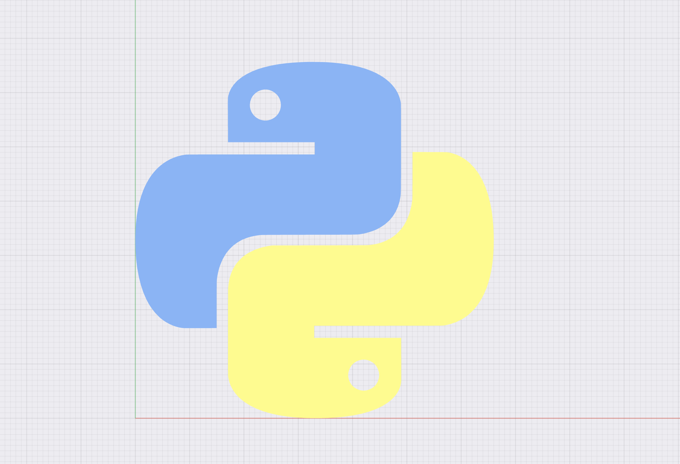 Miniatura 2 do modelo 3D Python Logo