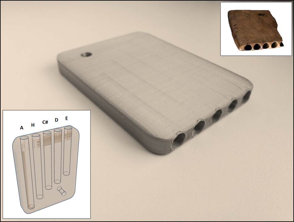 Viking pan flute replica by Maclab.sk Download free STL model