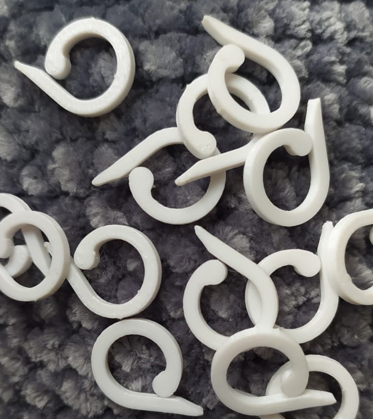 Open Stitch Marker (2mm thick) 3D model thumbnail