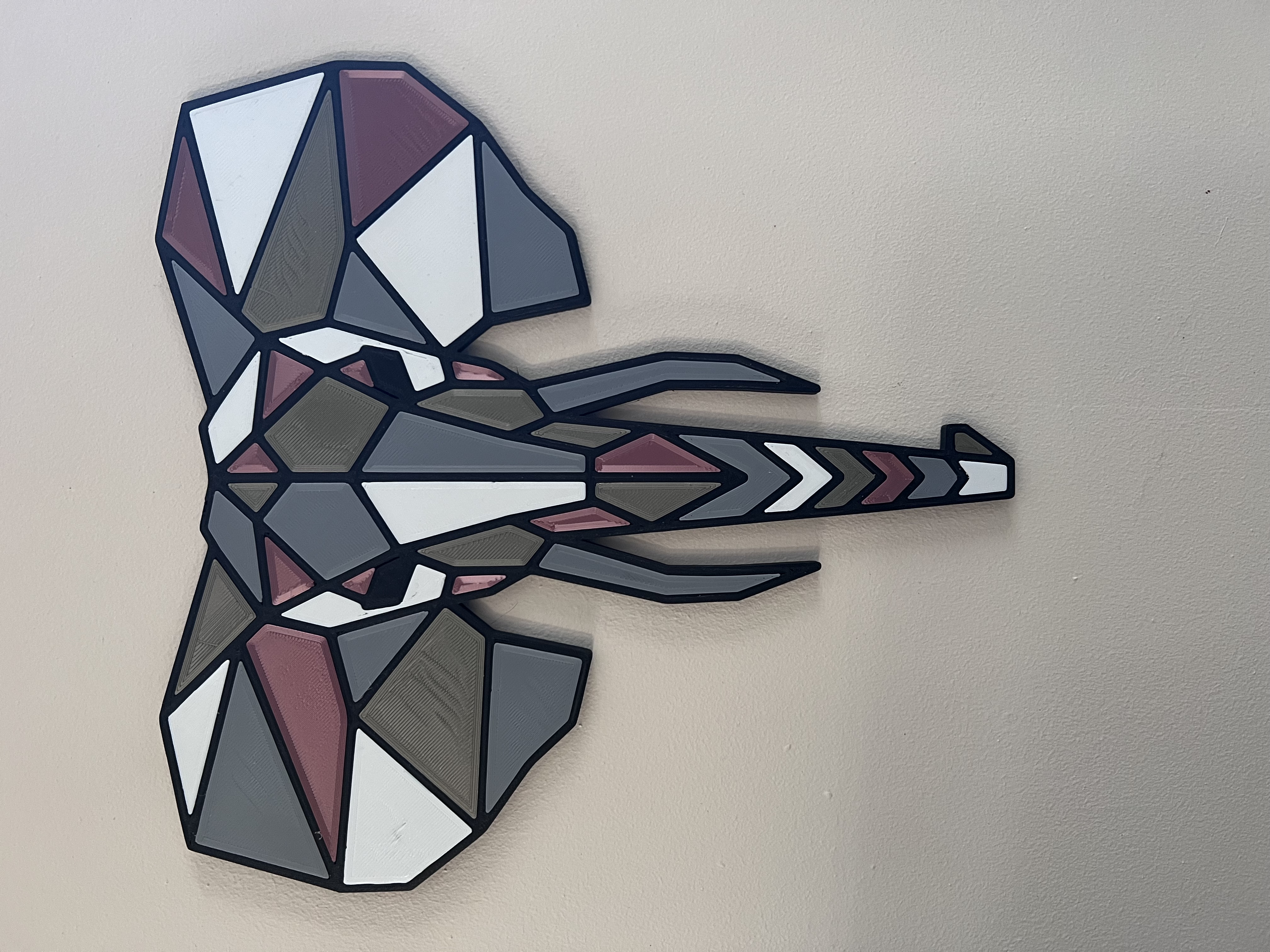 Elephant mosaique puzzle wall art