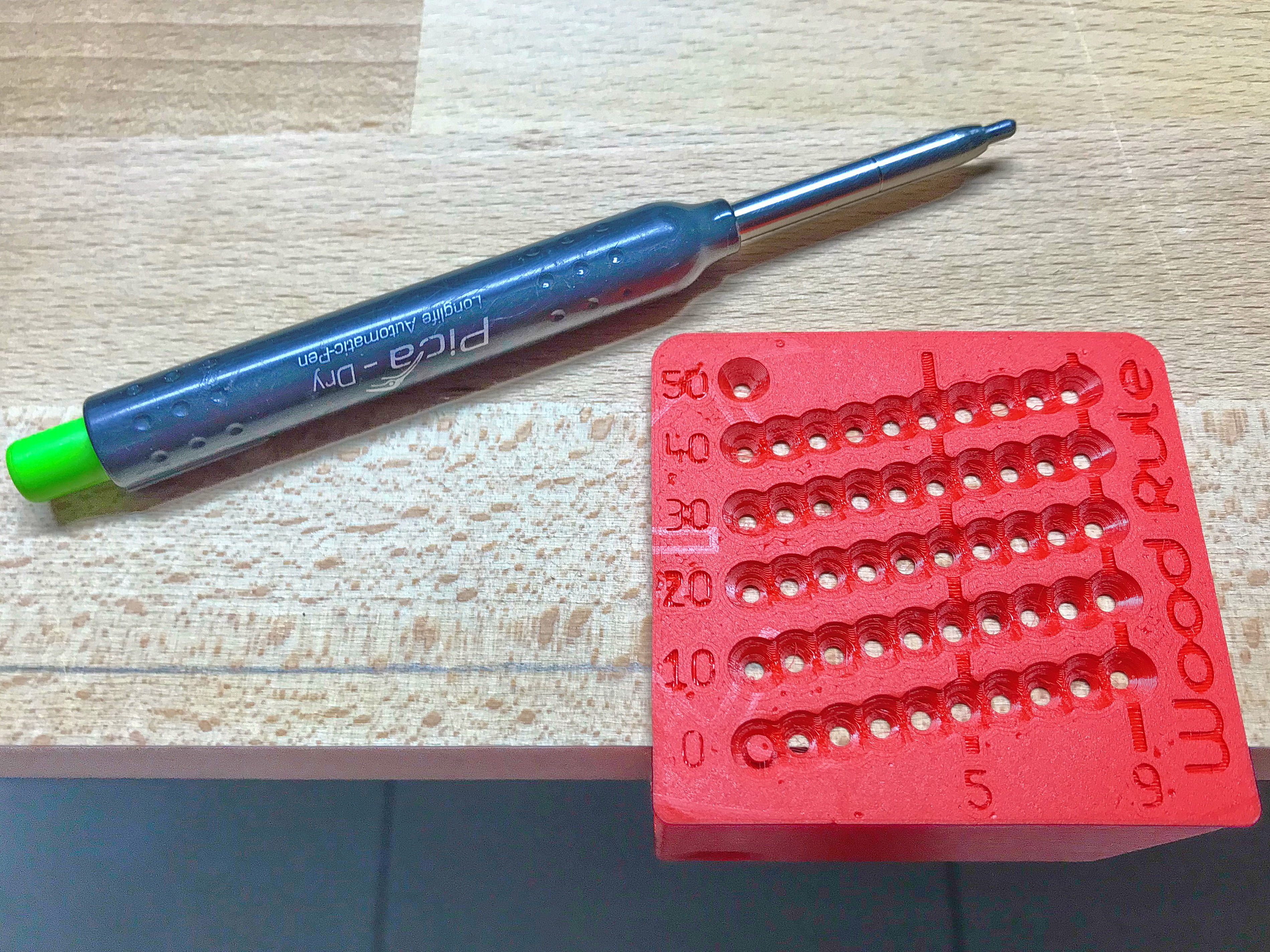 Wood Ruler / Gauge / Messlehre / Drawing