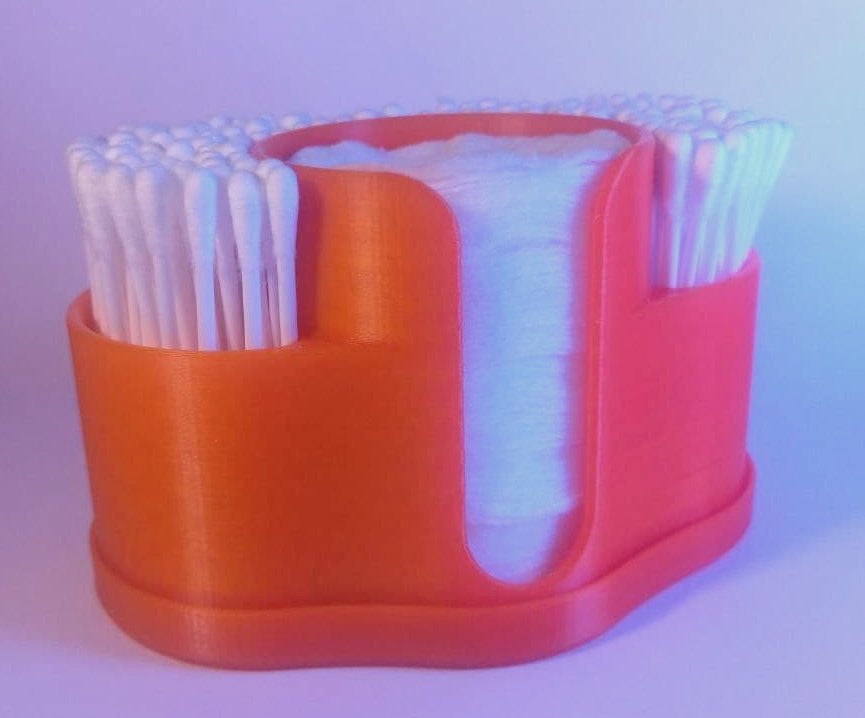 Cotton pads and buds organizer by Akilled Download free STL model