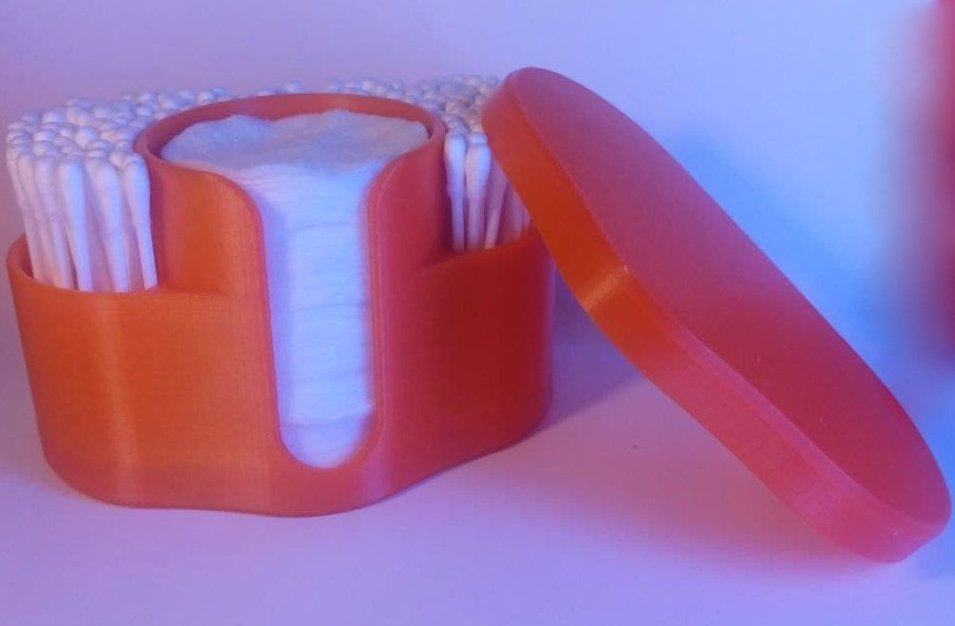 Cotton pads and buds organizer by Akilled Download free STL model