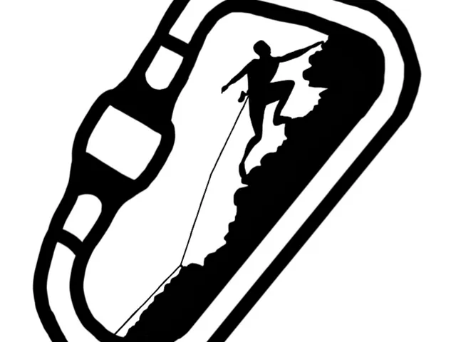 Climber In Carabiner Wall Art