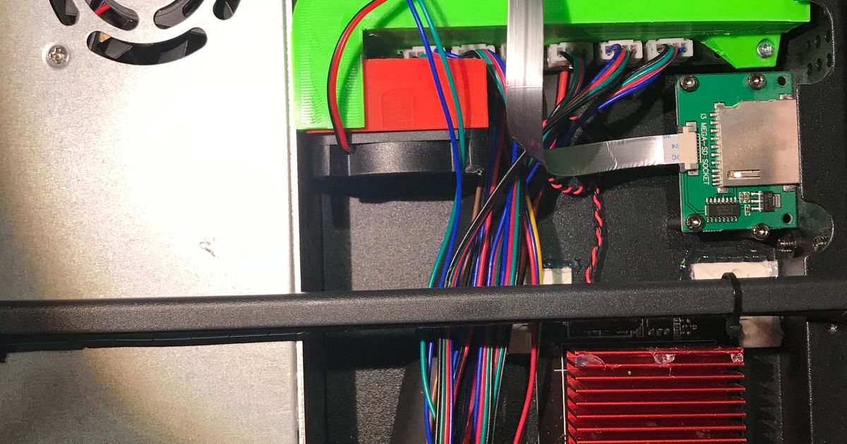 Anycubic I3 Mega Stepper Motor Duct by Renba | Download free STL model | Printables.com