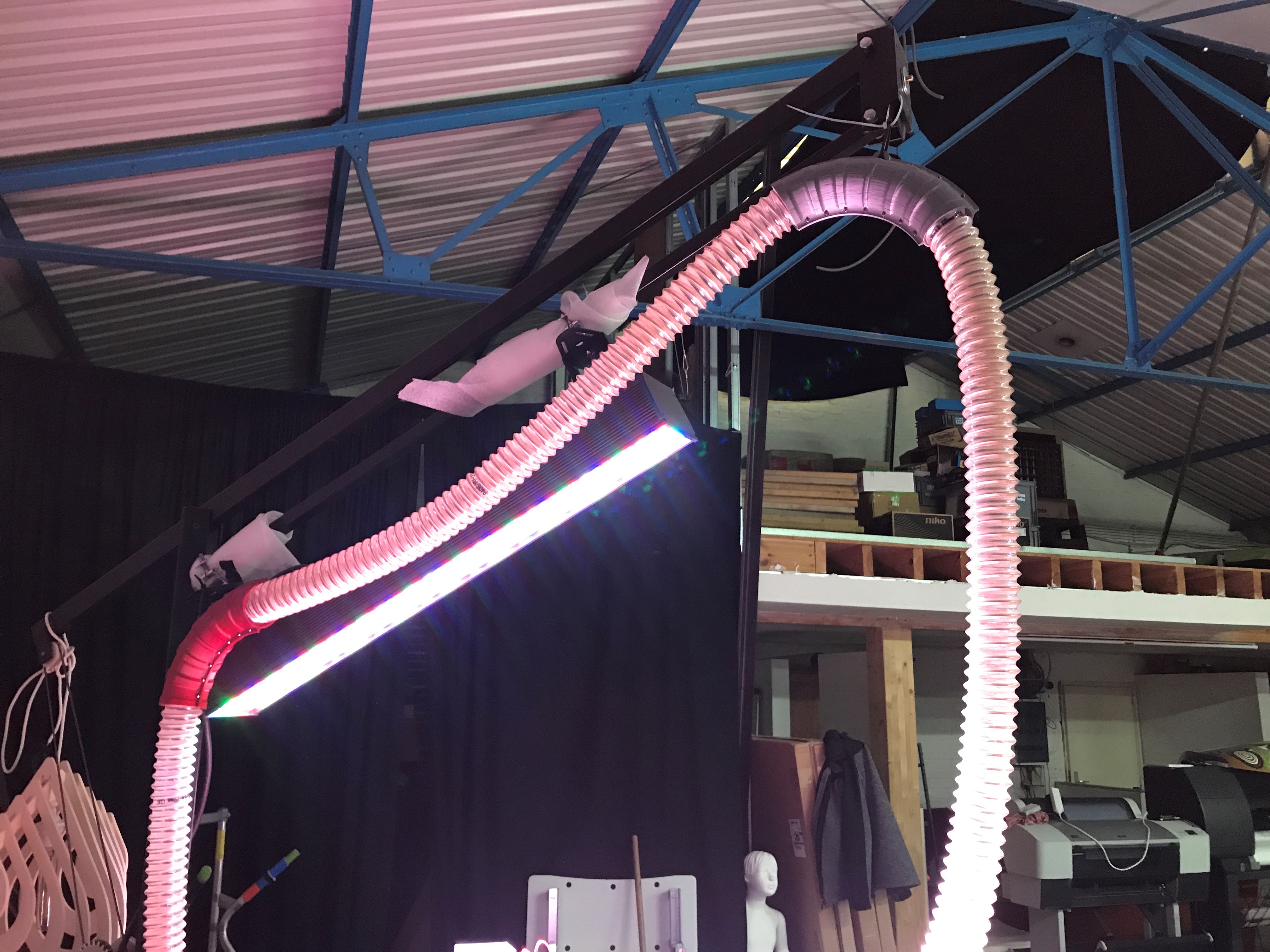 Suspended Vacuum Hose Holder for CNC / Wood Tools