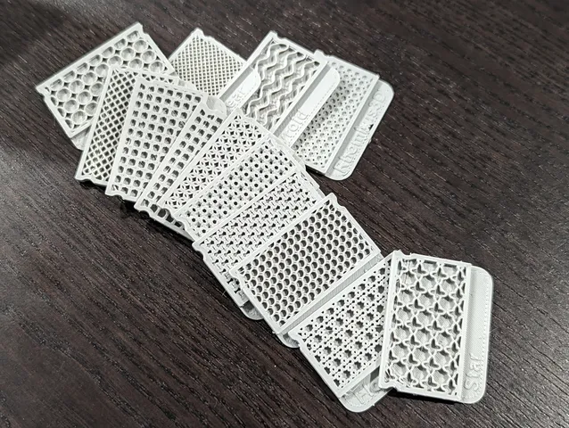 Autodesk Fusion 360 Infill Sample Swatches