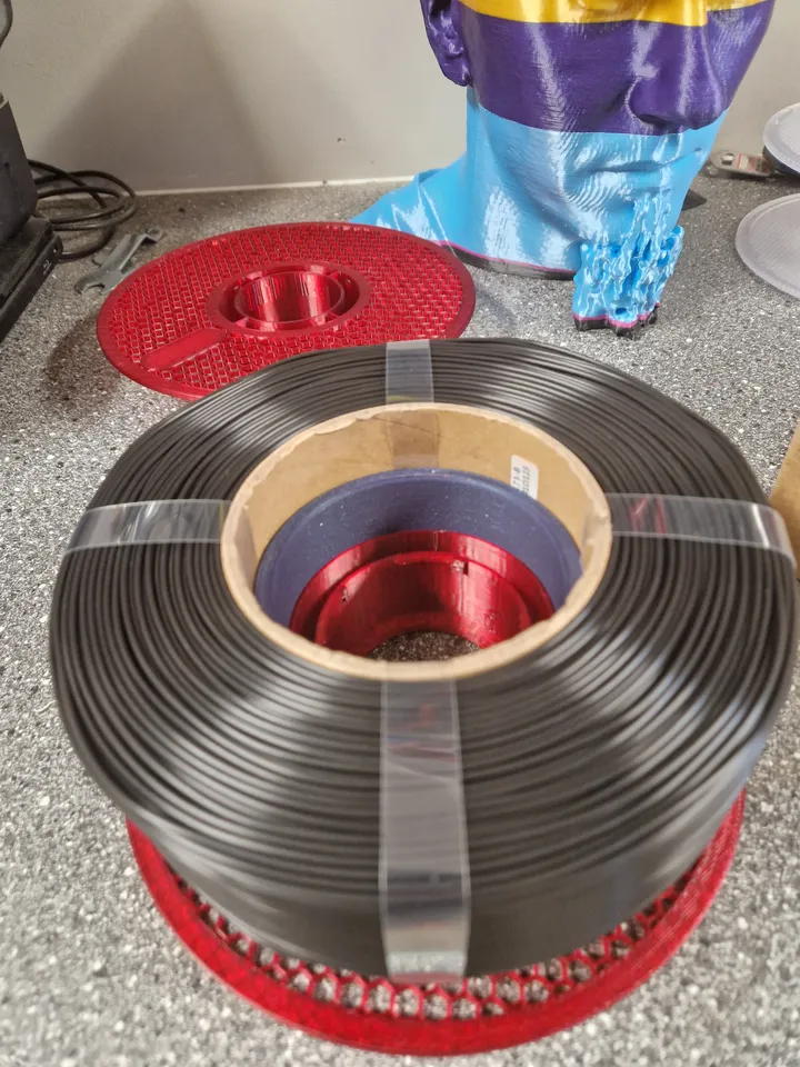 eSun filament spool adapter by Purrcreate, Download free STL model