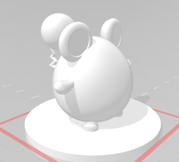 Marill mini, inspired by Pokémon