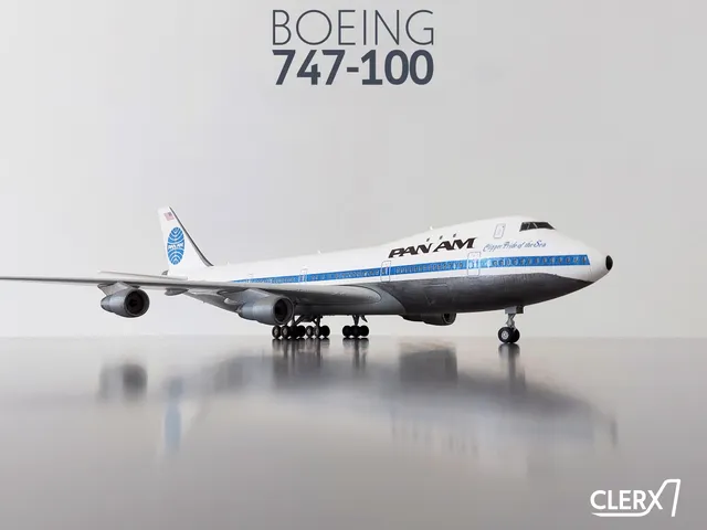 Boeing 747 1/100 スケールモデルキット Nitto 1/100 BOEING 747 JAL Japan Air Line JUMBO Vintage