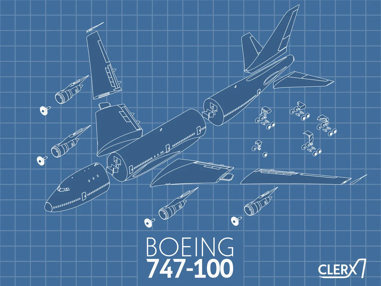 Boeing 747-100 - 1:144 by CLERX | Download free STL model 