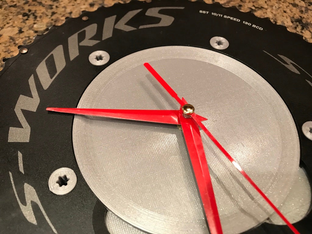 Chainring clock for 5x130mm aero time trial chainring by cmh | Download ...