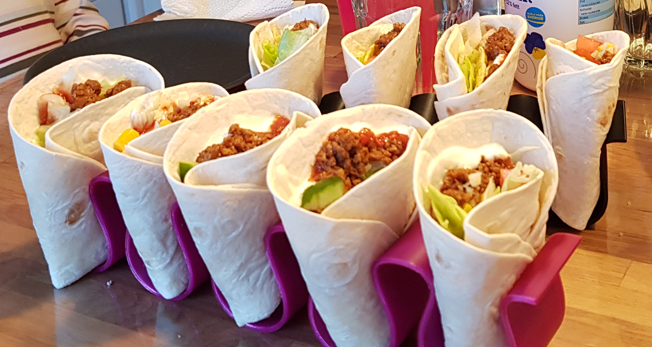 Popular taco and tortilla stand