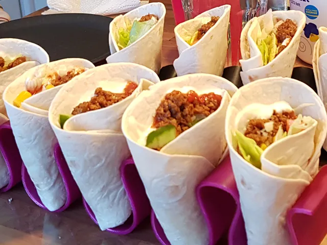 Popular taco and tortilla stand