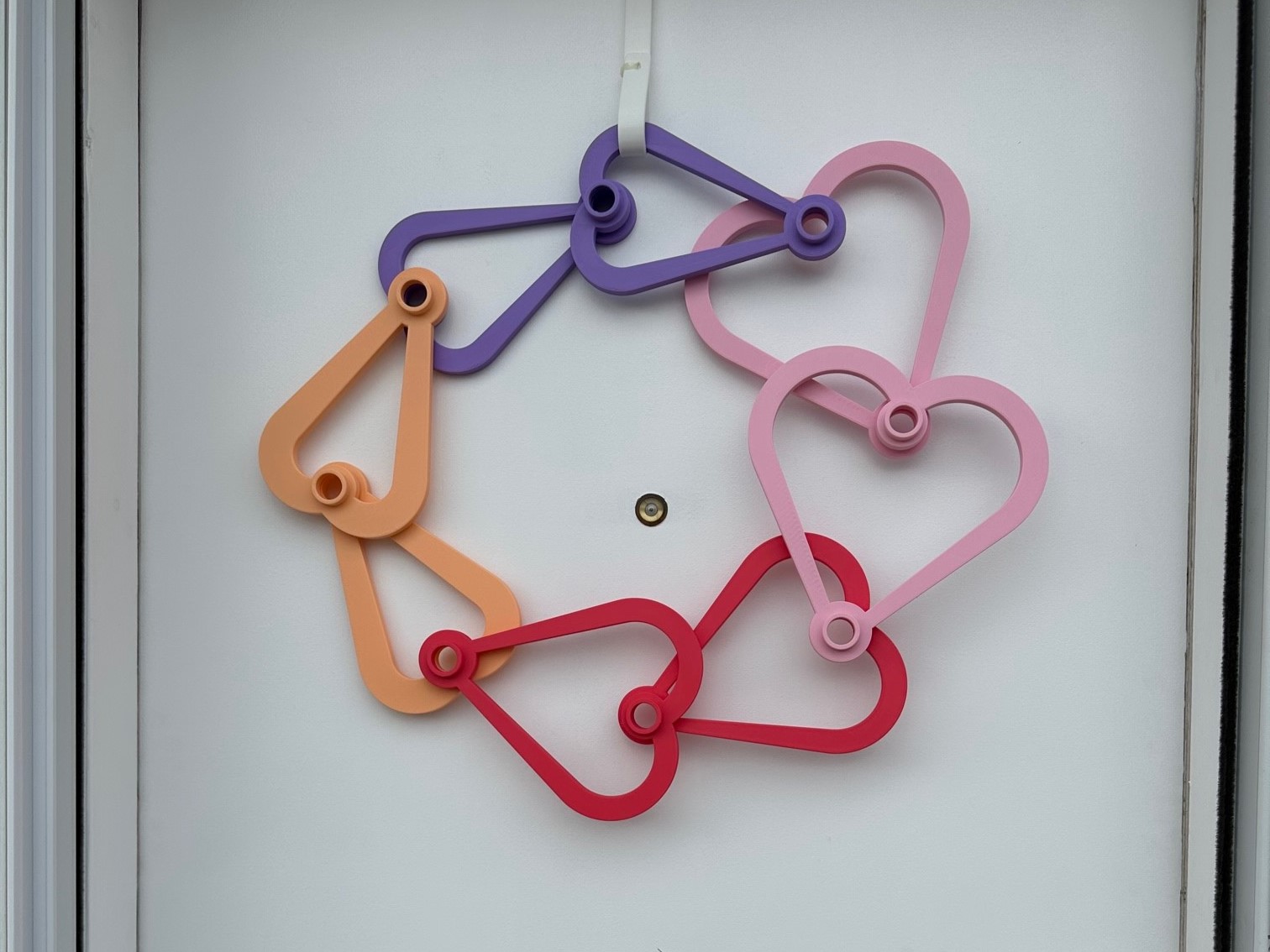 Lego Inspired Valentine's Heart Wreath