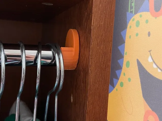 Clothing bar mount for Ikea Billy