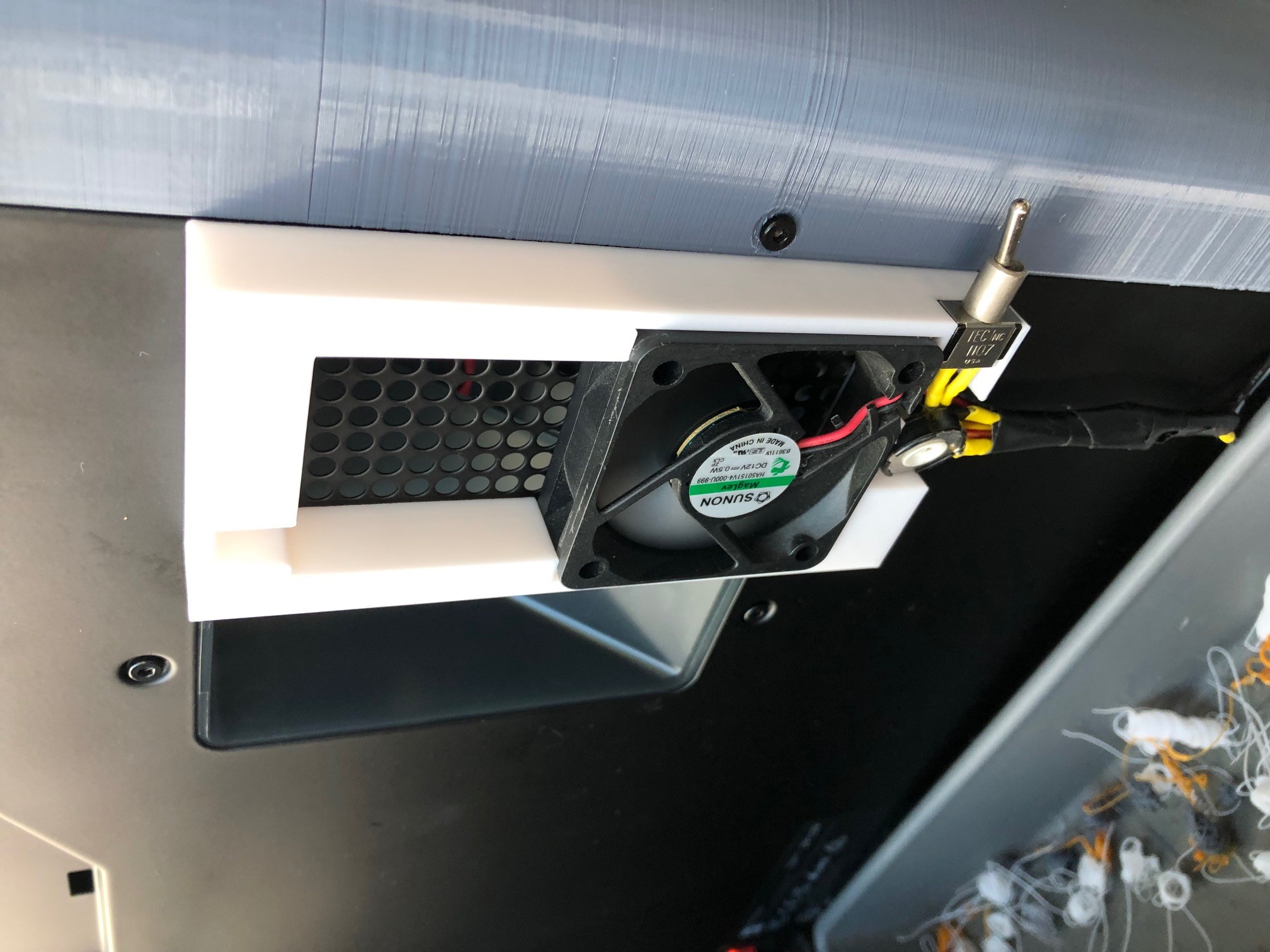 Bambu P1P rear fan Shroud External