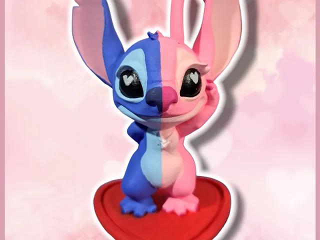Valentines Stitch and Angel
