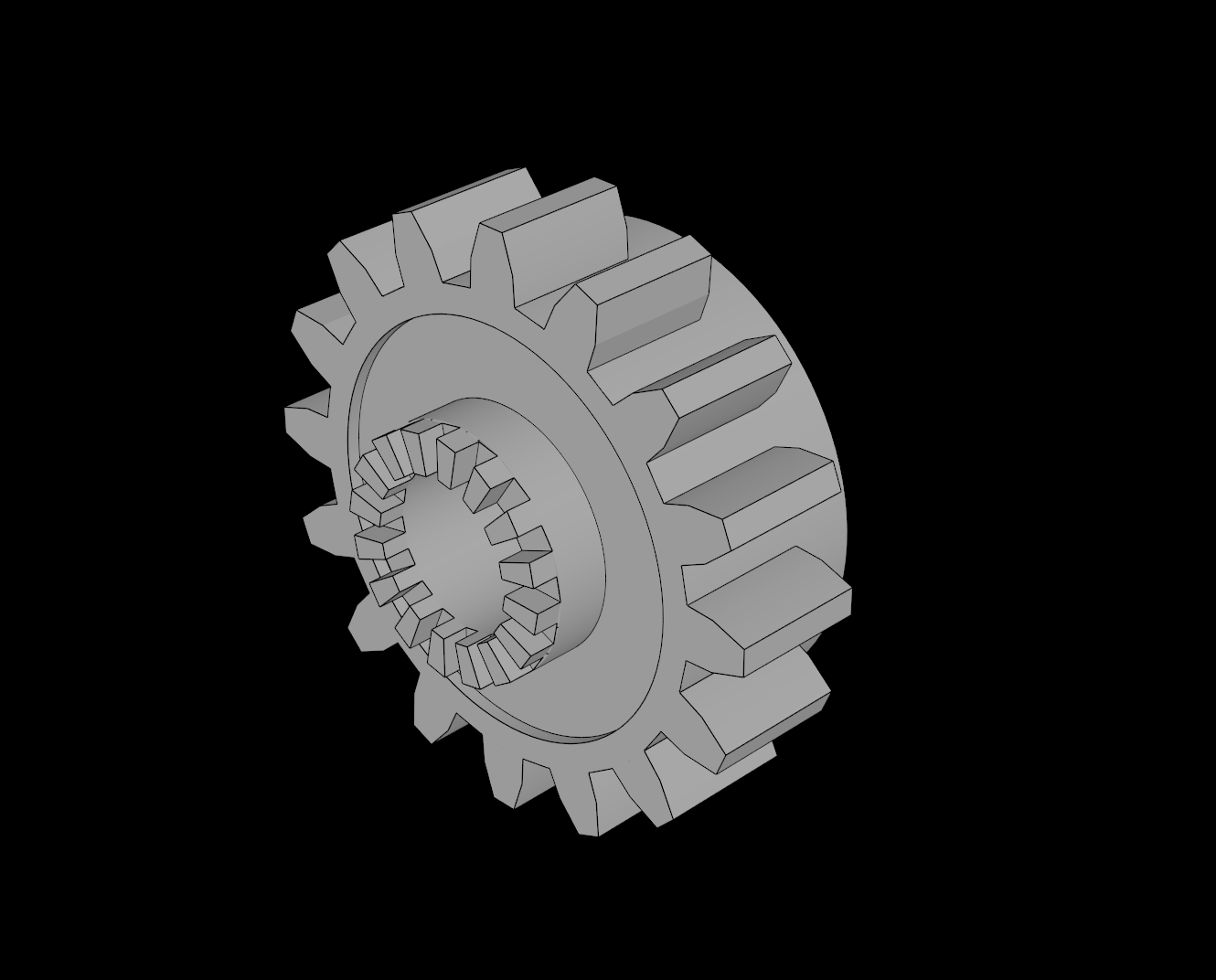 Lego Compatible (6542a.dat) Technic Gear 16 Tooth with Clutch