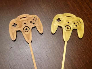 Nintendo 64 Controller olive pick, cupcake topper, hors d'oeuvre pick