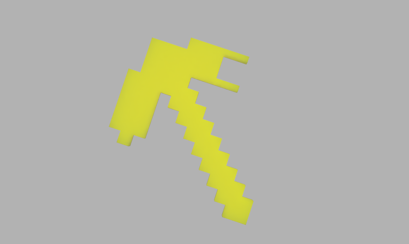 Minecraft Pickaxe with Slot for 10x10x5 Magnet by Gabriel Ferreira | Download free STL model ...