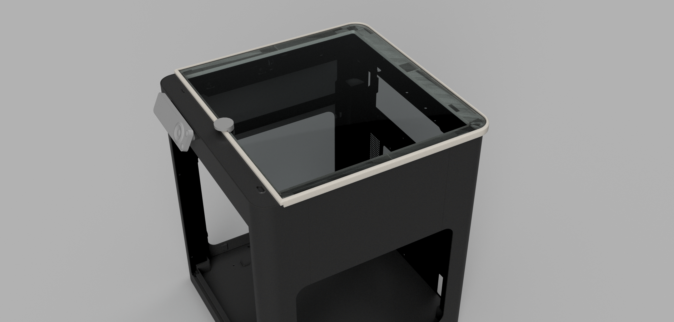 Bambu P1P - Armor X1 Top Glass Addon