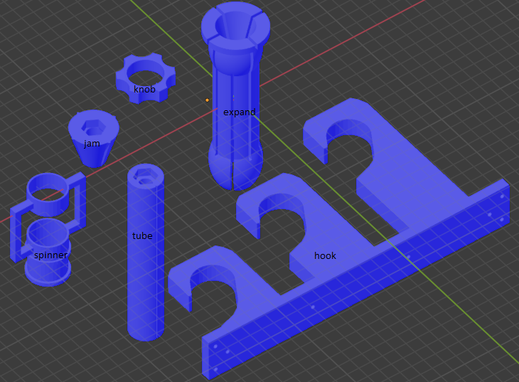 Backdrop roll mandrel