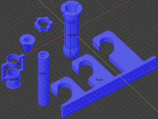 Backdrop roll mandrel