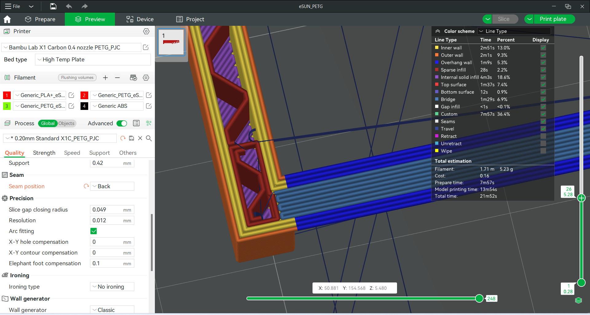 Bambu Labs X1-C eSUN PETG Profile by PJC 3D Printing | Download free ...