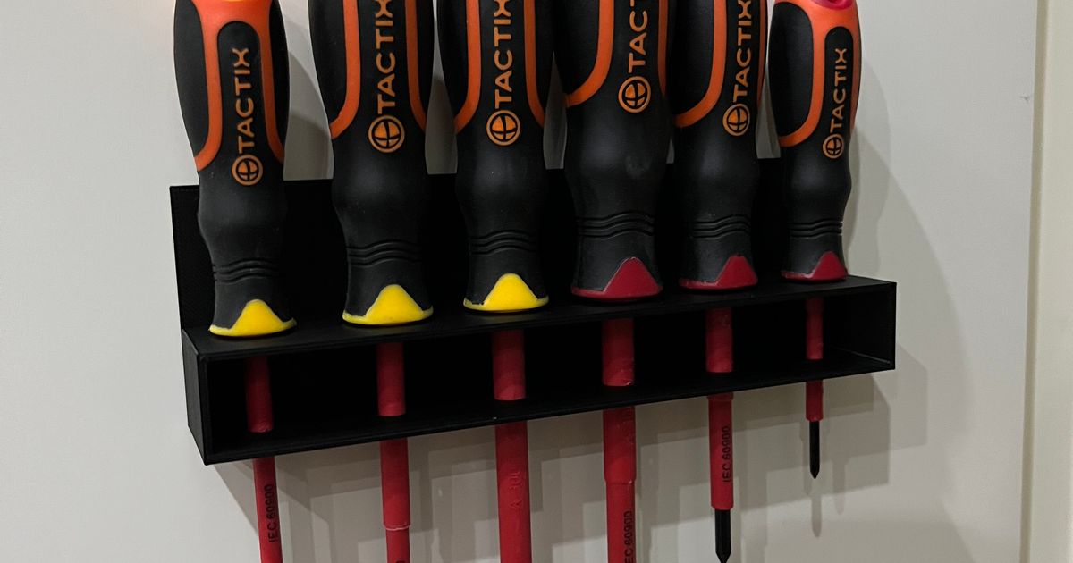 screwdriver holder by Slava Anufrijev Download free STL model