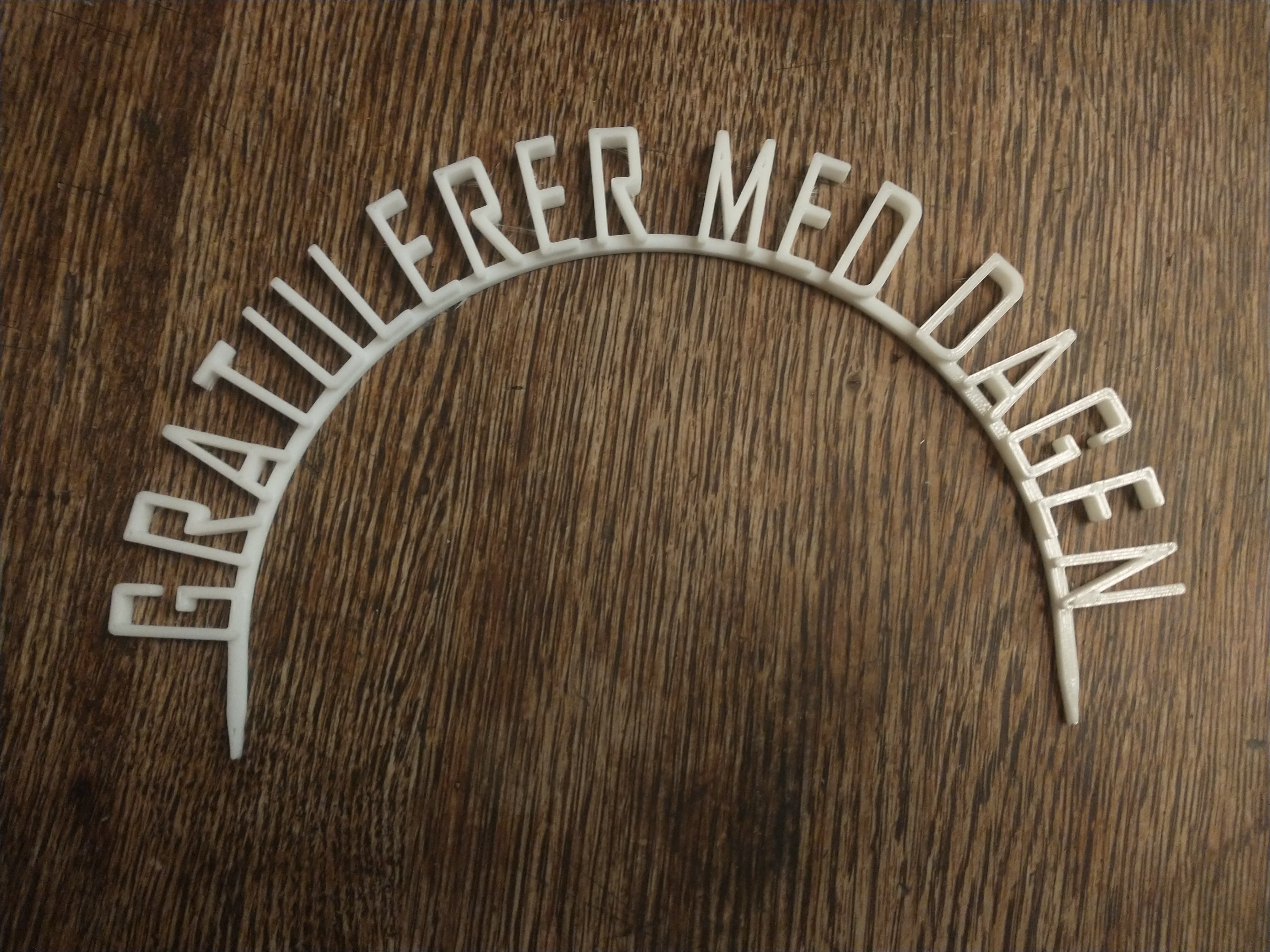 Gratulerer med dagen Cake Topper
