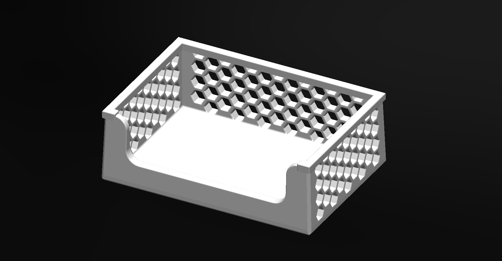 Rectangular Tray with Honeycomb shape