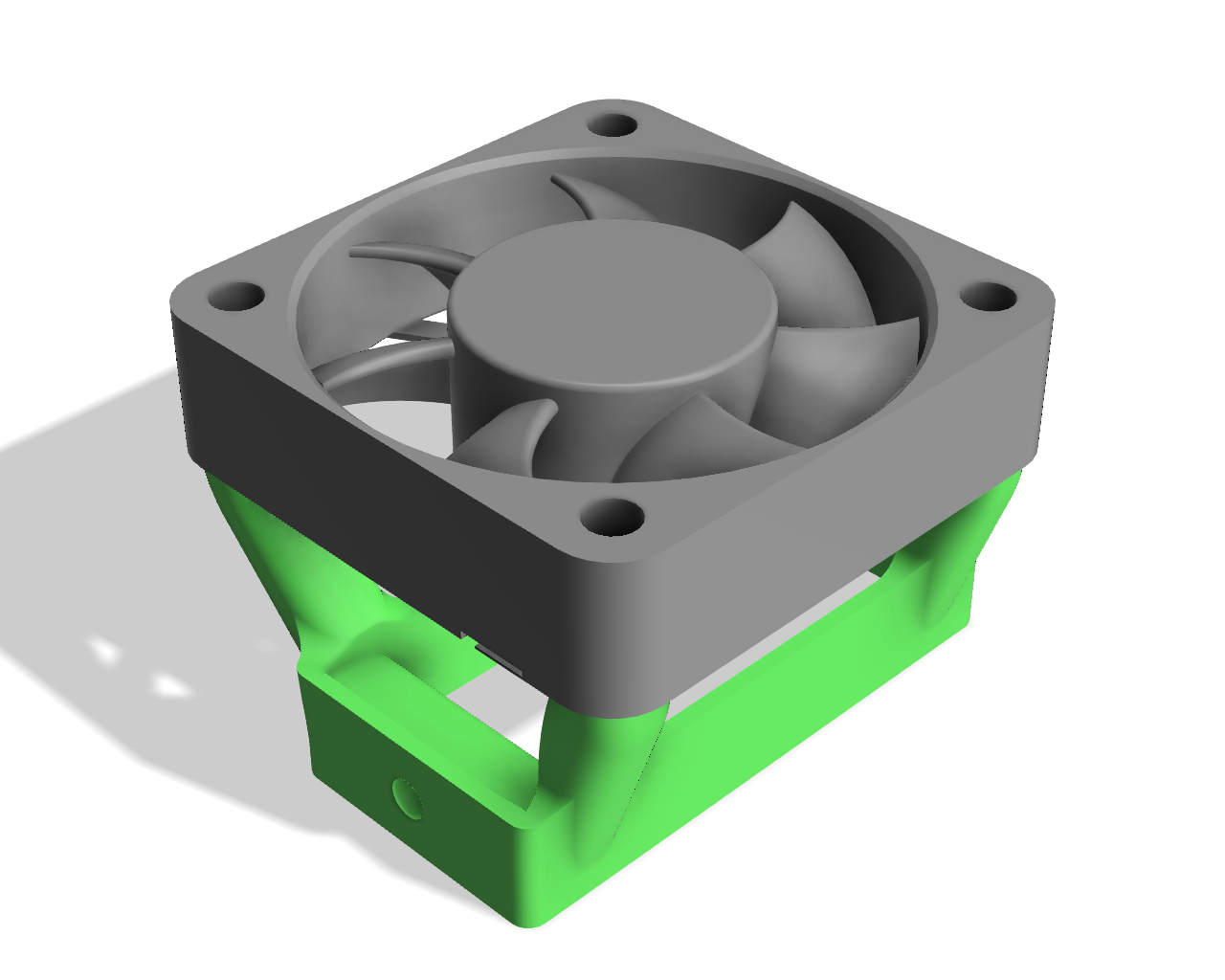 Bambu Lab X1 MCU heatsink fan bracket by thrutheframe Download free