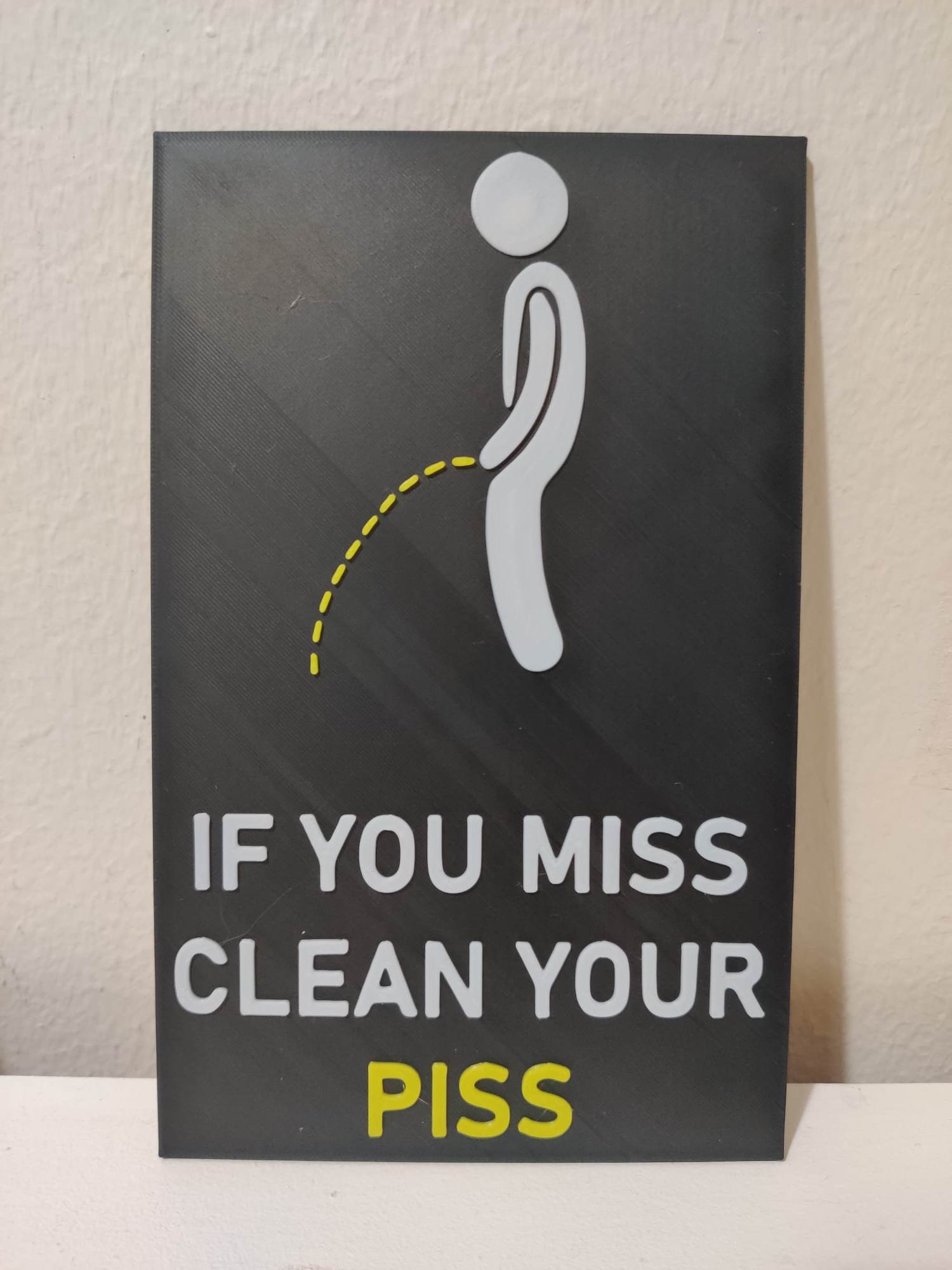 If You Miss Clean Your Piss By Shareisfun Download Free Stl Model 9358