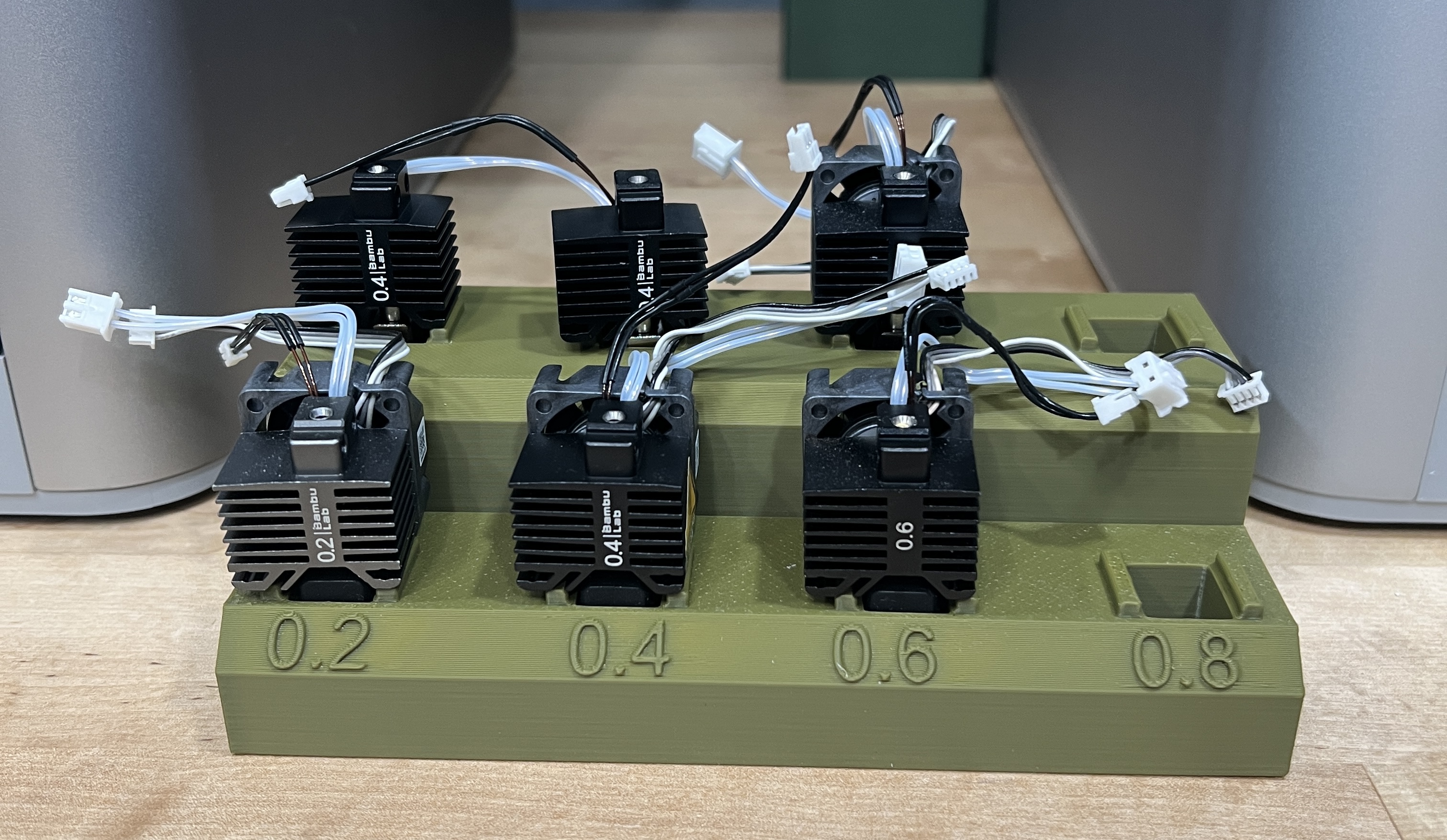 BambuLab Carbon X1 Hotend Assembly Holder - Holds 8