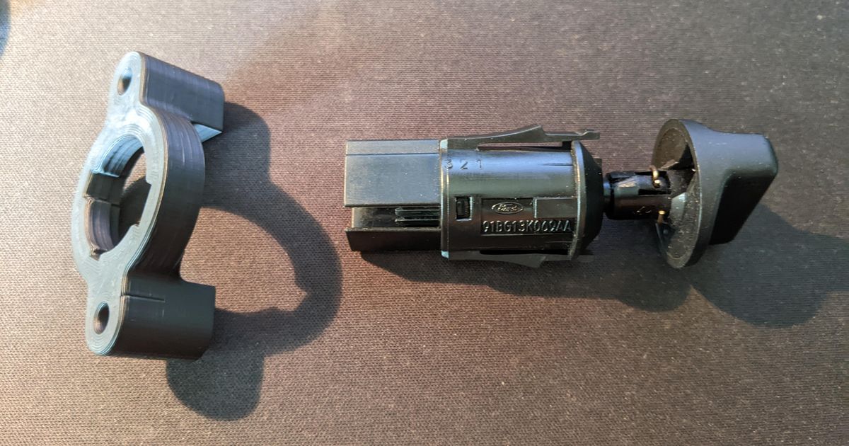 BMW E30 Headlight aim switch bracket (retrofit electrical system) by