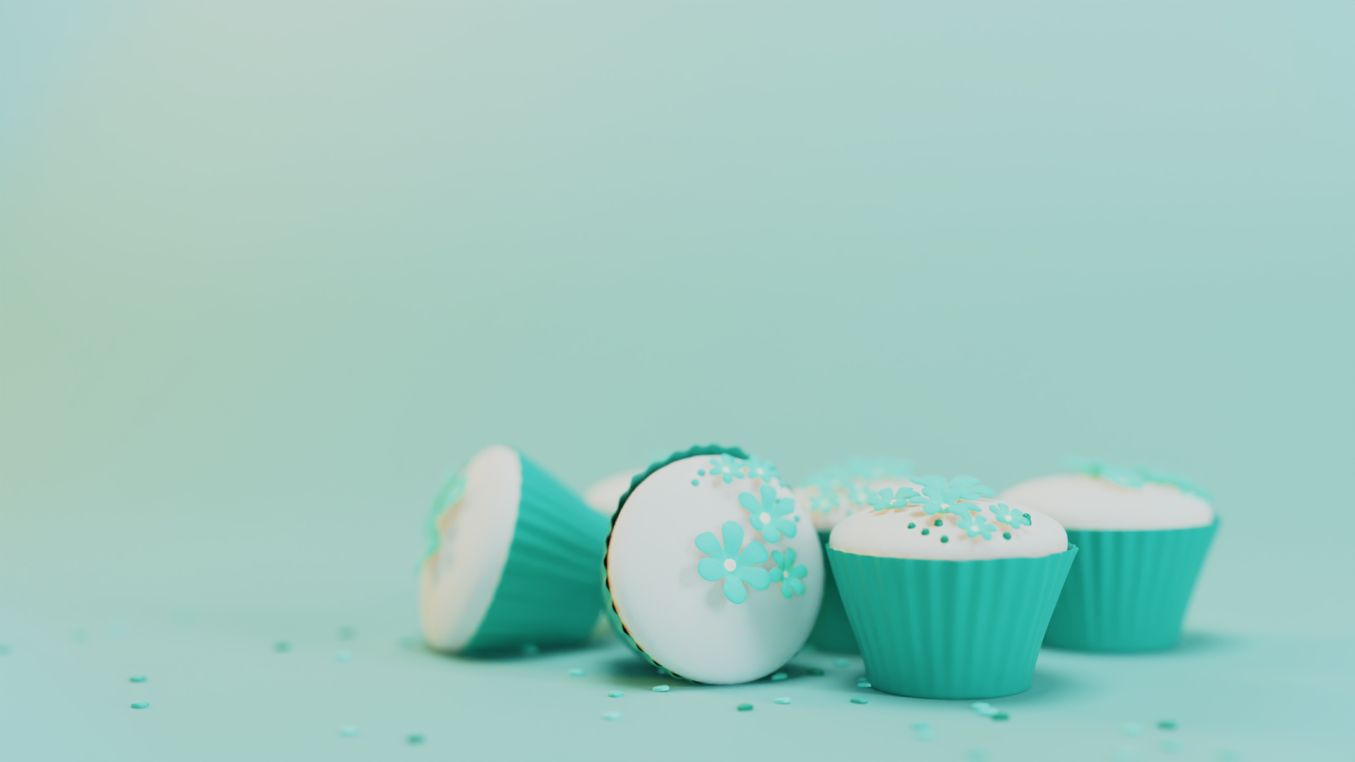 Fondant cupcakes